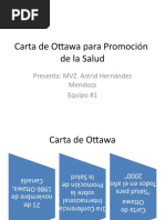 Carta de Ottawa para Promoción de La Salud