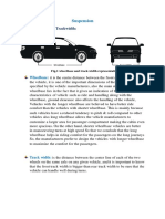 Suspension: 1) Wheelbase and Trackwidth