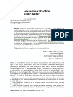 Consecuencias Filosóficas Del Trabajo de Kurt Gödel