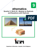 Math9 Q2 W10 ApplicationsofEquationswithRadicals v2