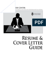 Resume&Cover Letter Guide by Wisconsin School of Business