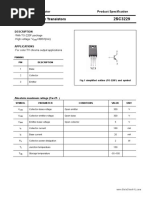 Silicon NPN Power Transistors: Savantic Semiconductor Product Specification