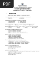 4th Quarter Summative Test in SCIENCE 1