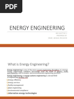 Energy Engineering: Me Elective 1 Prepared By: Engr. Abigail Recacho