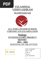 Biology Investigatory Project 12c09 - Sai Arjun.m