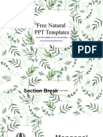 Natural Leaf PowerPoint Templates