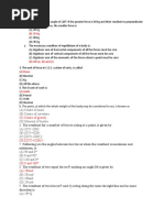 Applied Mechanics MCQ