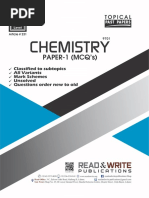 Chemistry As Level P 1 MCQs Classified T