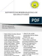 Kelompok 4 (KONSISTENSI DALAM BERIBADAH DALAM KEADAAN SAKIT)