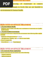 It Is The Processing of Wastewater To Remove Pollutants/contaminants To Levels That Are Not Harmful To Environmental & Human Health