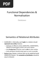 Functional Dependencies and Normalization