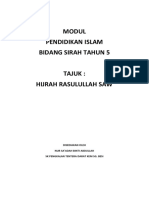 PDPR Modul Pendidikan Islam Tahun 5 Sirah Hijrah