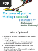 The Power of Positive Thinking: Optimism