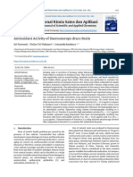 Antioxidant Activity of Daemonorops Draco Resin 2019