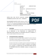 Pide Que Se Practique La Liquidacion de Remuneraciones Dejadas de Percibir VILLANUEVA ASCOY ELIZABETHR