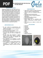 Ficha Tecnica Tapabocas N95 Con Valvula Rf-Aba-2020-001