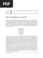 Data Formatting: The Input File - . .: Tag Number Year