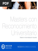 Master en Automatizacion Industrial