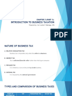 Introduction To Business Taxation: Chapter 3 (Part 1)