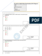 Si in Capfs, Asi in Cisf and Si in Delhi Police Examination-2019 (Paper-I)