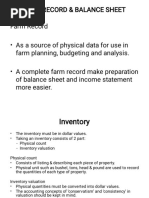 Farm Record & Balance Sheet