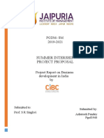 Summer Intership Project Proposal: PGDM-SM 2019-2021