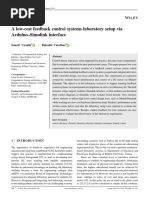 2018 (28) A Low-Cost Feedback Control Systems Laboratory Setup Via Arduino-Simulink Interface - 2018