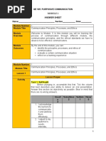 Module 1 - Answer Sheet