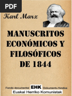 Manuscritos Economicos y Filosoficos de Marx