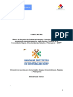 TDR Banco de Proyectos Narp 2