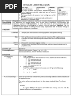 Detailed Lesson Plan (DLP) : Problem