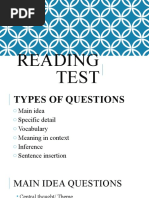 Reading Test Tactics For TOEIC