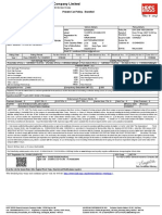 Private Car Policy - Bundled: Certificate of Insurance Cum Policy Schedule - Endorsed