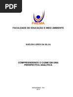 Silva, S. L. - Compreendendo o Ciúme em Uma Perspectiva Analítica