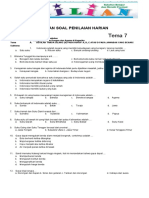 Soal Tematik Kelas 4 SD Tema 7 Subtema 1 Keragaman Suku Bangsa Dan Agama Di Negeriku