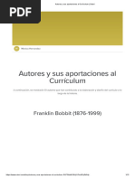 Autores y Sus Aportaciones Al Currículum - Sutori