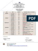 Department of Education: Class Program