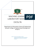 Machine Learning Lab Manual (15CSL76)