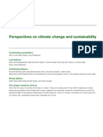 Perspectives On Climate Change and Sustainability: Coordinating Lead Authors