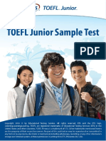 TF JR - Sample Test