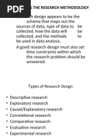 Designing The Research Methodology