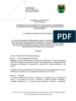 ACUERDO No 287 DEL 2015 NUEVO POT Villavicencio