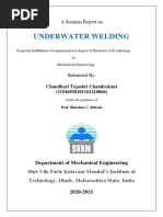 Underwater Welding: A Seminar Report On