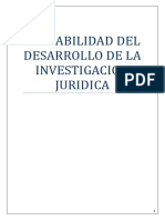 La Viabilidad Del Desarrollo de La Investigacion Juridica