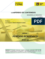 Compendio - Unidad I - Desarrollo Personal - 2020-S2