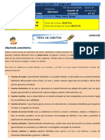 2° Tema 14, Tipos de Cuentos