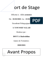 Rapport de Stage