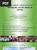 What Is Music Education For?