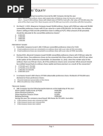 Share Holder Equity - Exercise