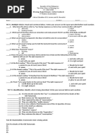 Grade 8 Val Ed Examination 7 Third Midterm 2019-2020